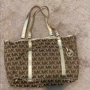 Gold Michael Kors Tote